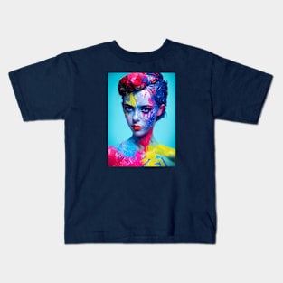 Hepburn in Paint Kids T-Shirt